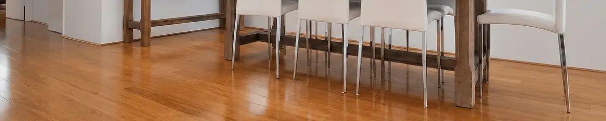 Professionally installed and refinished bamboo flooring in a residential home, showcasing smooth finish and natural wood tones in Scottsdale, AZ