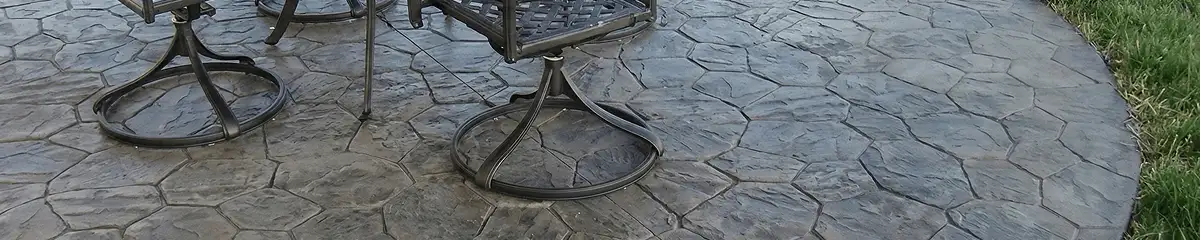 Garden relaxation area with professionally installed stone flooring in Scottsdale AZ